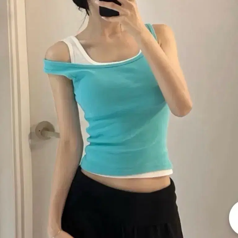에이블리 민트나시 부유방커버 원바이원 민트코어