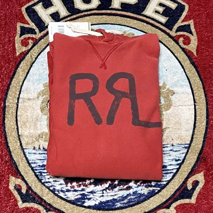 더블알엘(RRL) 랜치 로고 후디 후드티