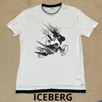 ICEBERG 미키마우스 T셔츠 화이트