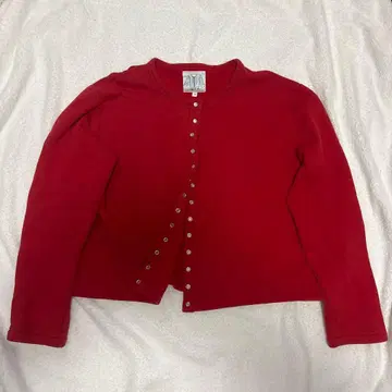 agnes b. 프레션 가디건 레드 사이즈 T3 아네스베 면