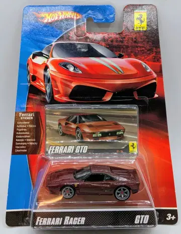 MATTEL FERRARI RACER HOTWHEELS GTO (레드) N8094