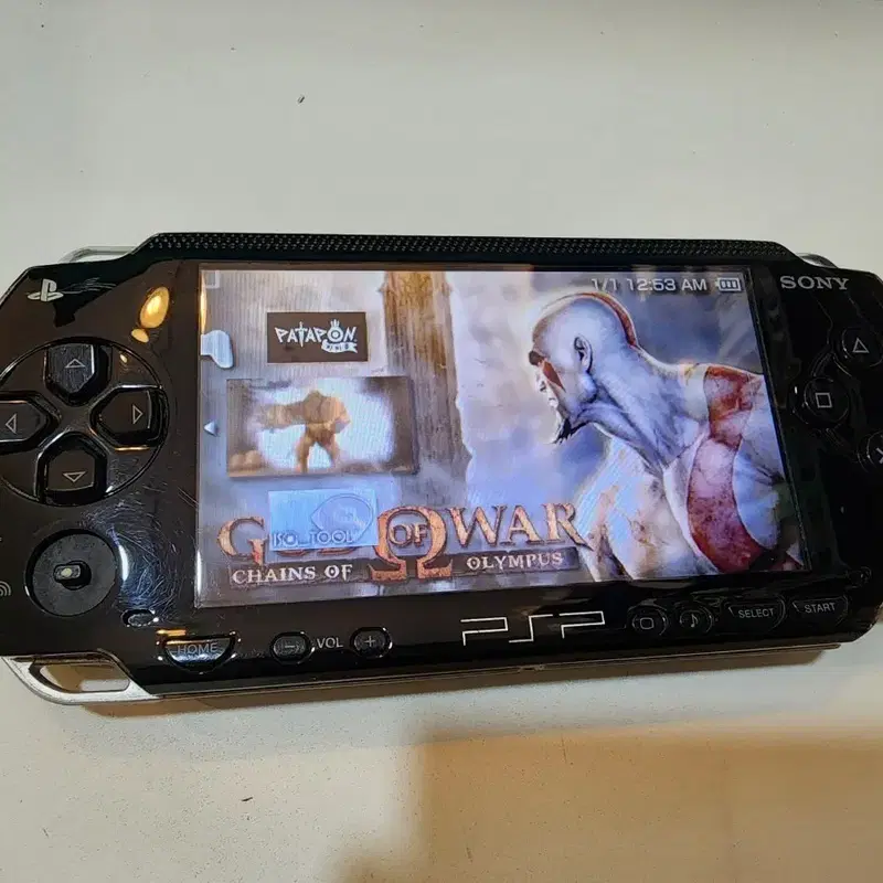 psp1000 본체와 충전기 4기가메모리카드