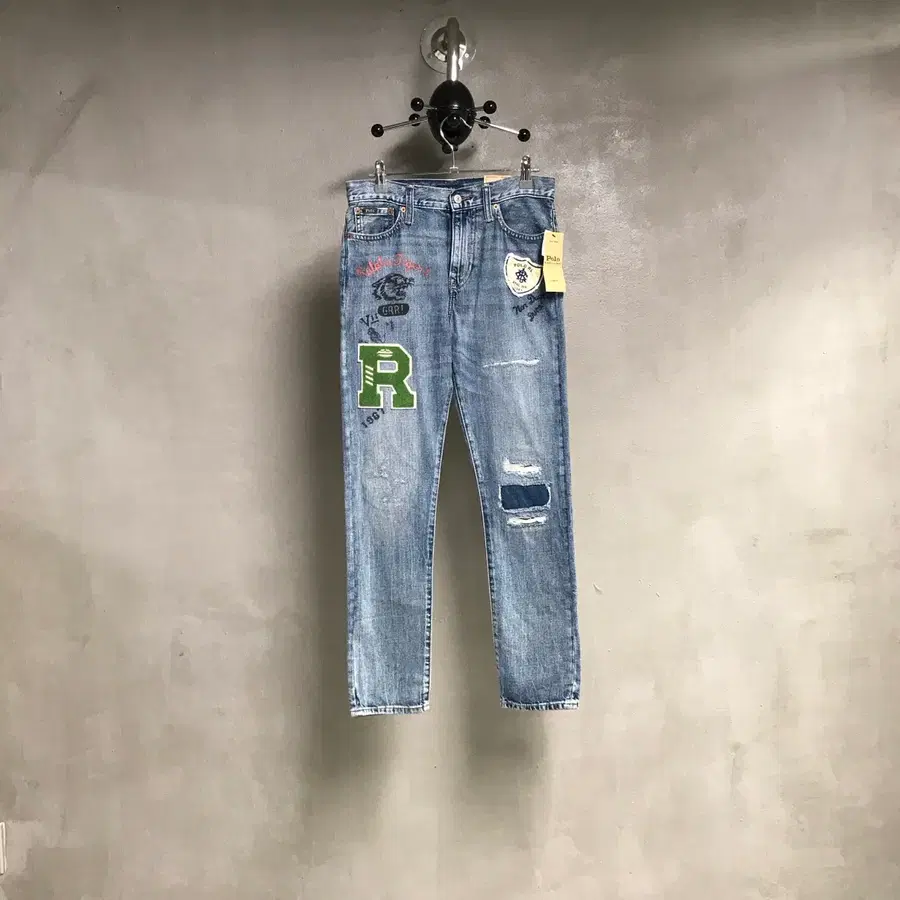 폴로 랄프로렌 패치워크 데님 팬츠 14
