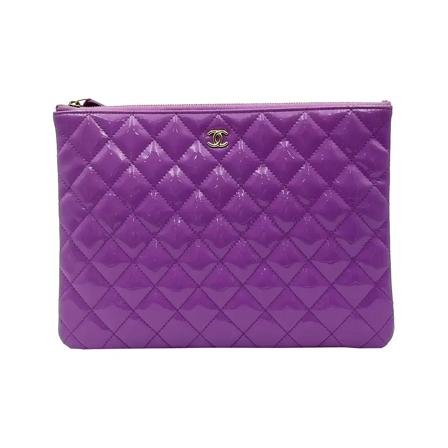 샤넬 Chanel A82545 퍼플 클래식 페이던트 뉴미듐 클러치 (29번대)