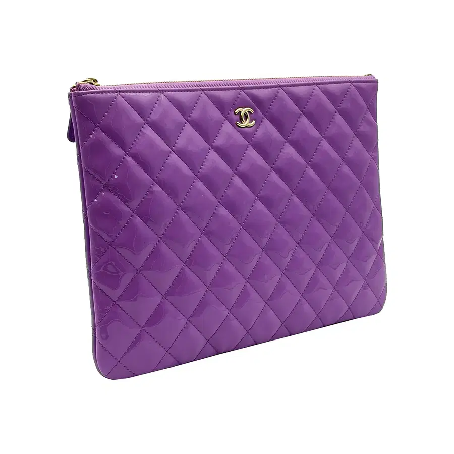 샤넬 Chanel A82545 퍼플 클래식 페이던트 뉴미듐 클러치 (29번대)