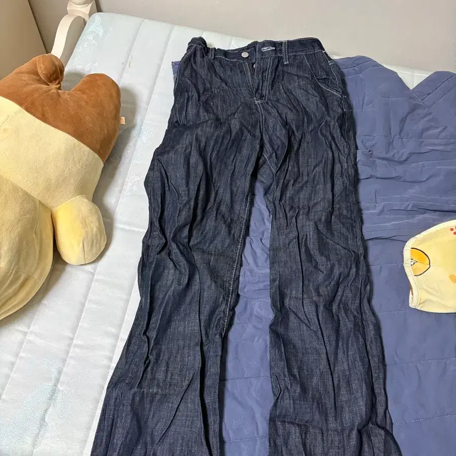 청바지 데님 팬츠 롱 슬림핏