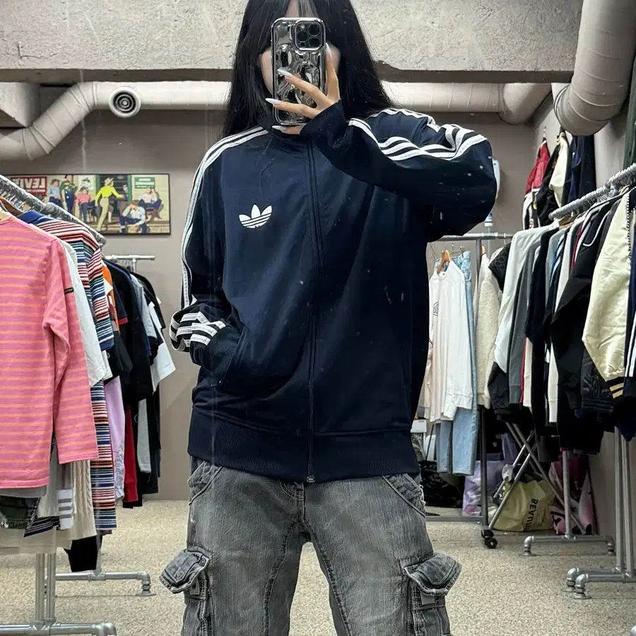 아디다스 파이어버드 트랙탑 네이비 S174