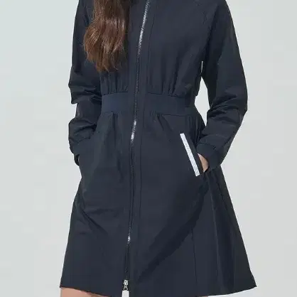023 블루닷 원피스형 롱자켓