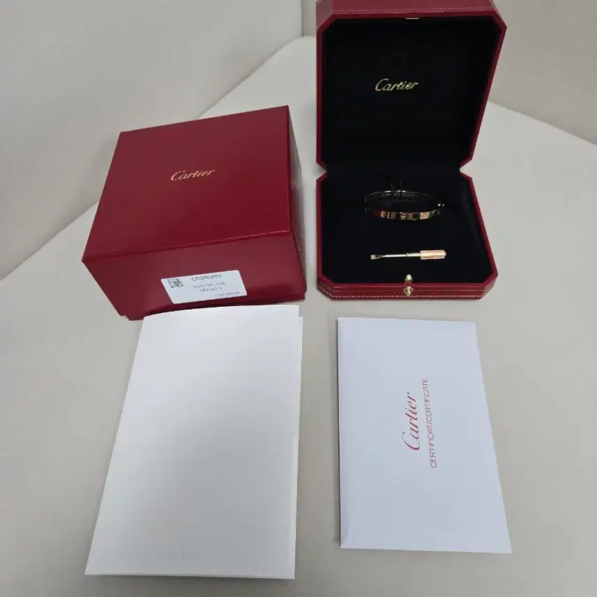 까르띠에 올해 8월구매 미듐 러브팔찌 16호 사진 7