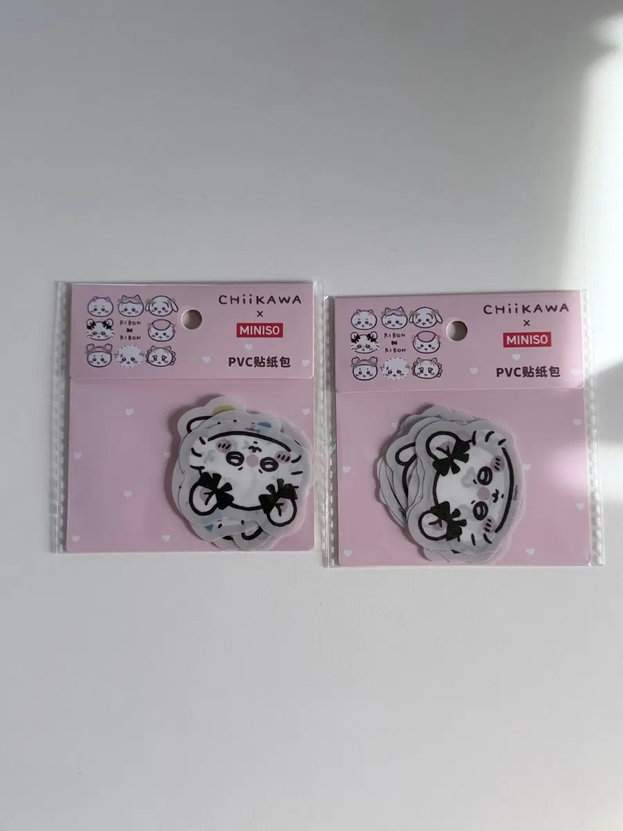 미니소x먼작귀 상큼 헤어스타일 시리즈 치이카와 하치와레 우사기 모몽가 pvc스티커