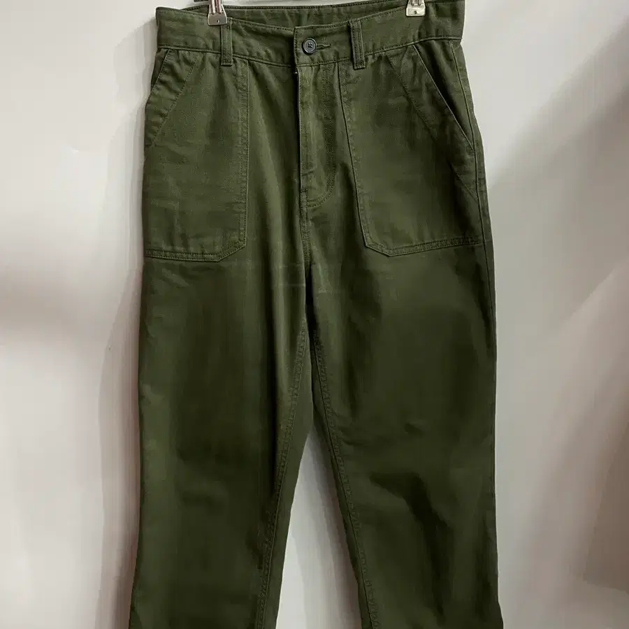 28] 유니폼브릿지 UNIFORM BRIDGE 올리브 페티그 와이드 팬츠 2.5