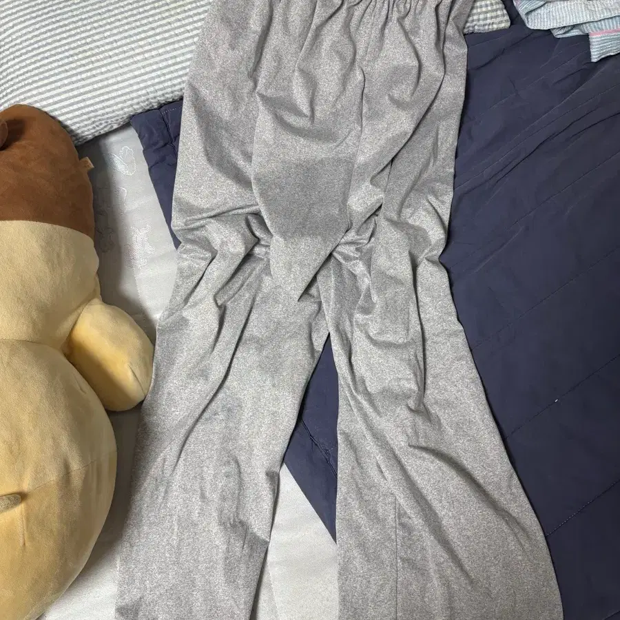 기모 트레이닝 바지 그레이