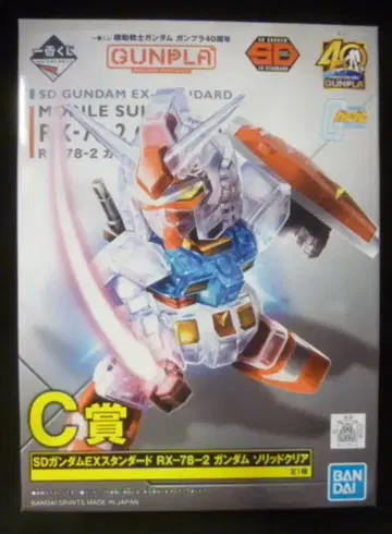 BANDAI SPIRITS 제일복권 기동전사 건담 건담 프라모델 40주년 C상 SD 건담 EX 스탠다드 RX-78-2 건담 솔리드 클리어