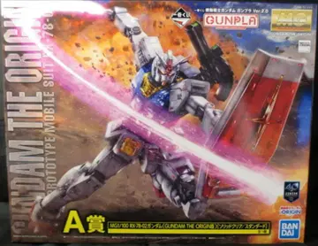 BANDAI SPRITS 제일복권 기동전사 건담 건담 프라모델 Ver.2.0 A상 MG 1/100 RX-78-02 건담 GUNDAM THE ORIGIN판 [솔리드 클리어/스탠더