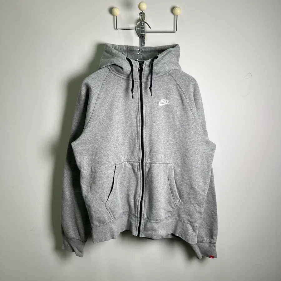 NIKE 나이키 그레이 풀집업 후드티 M