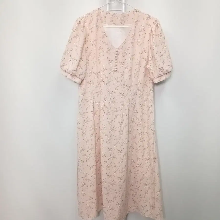 플라워 쉬폰 반팔 원피스 55