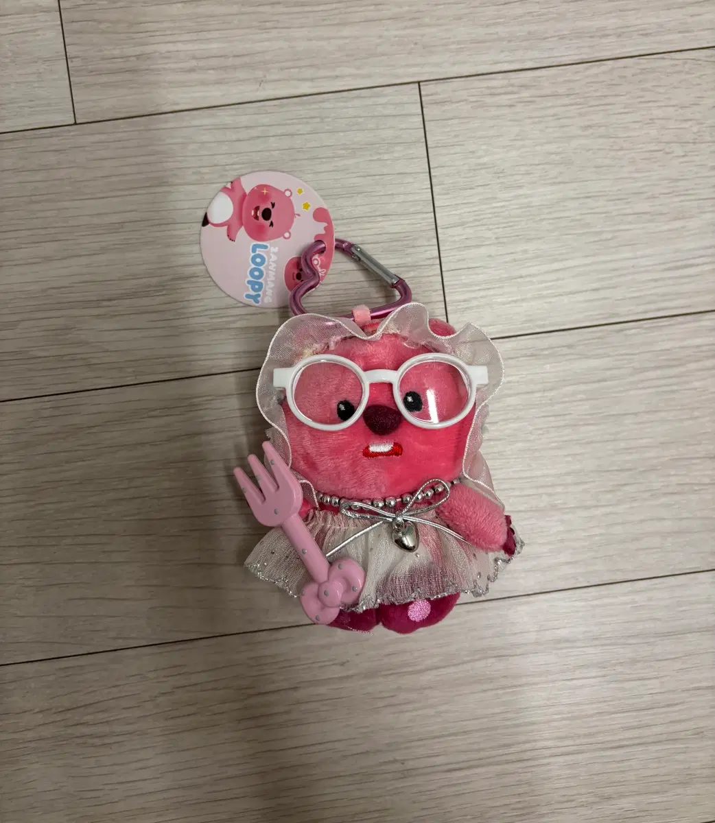 새상품 잔망루피 안경 인형키링