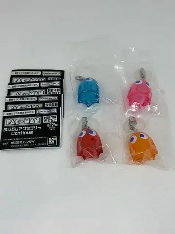 PAC-MAN 메지루시 액세서리 Continue 4체 세트