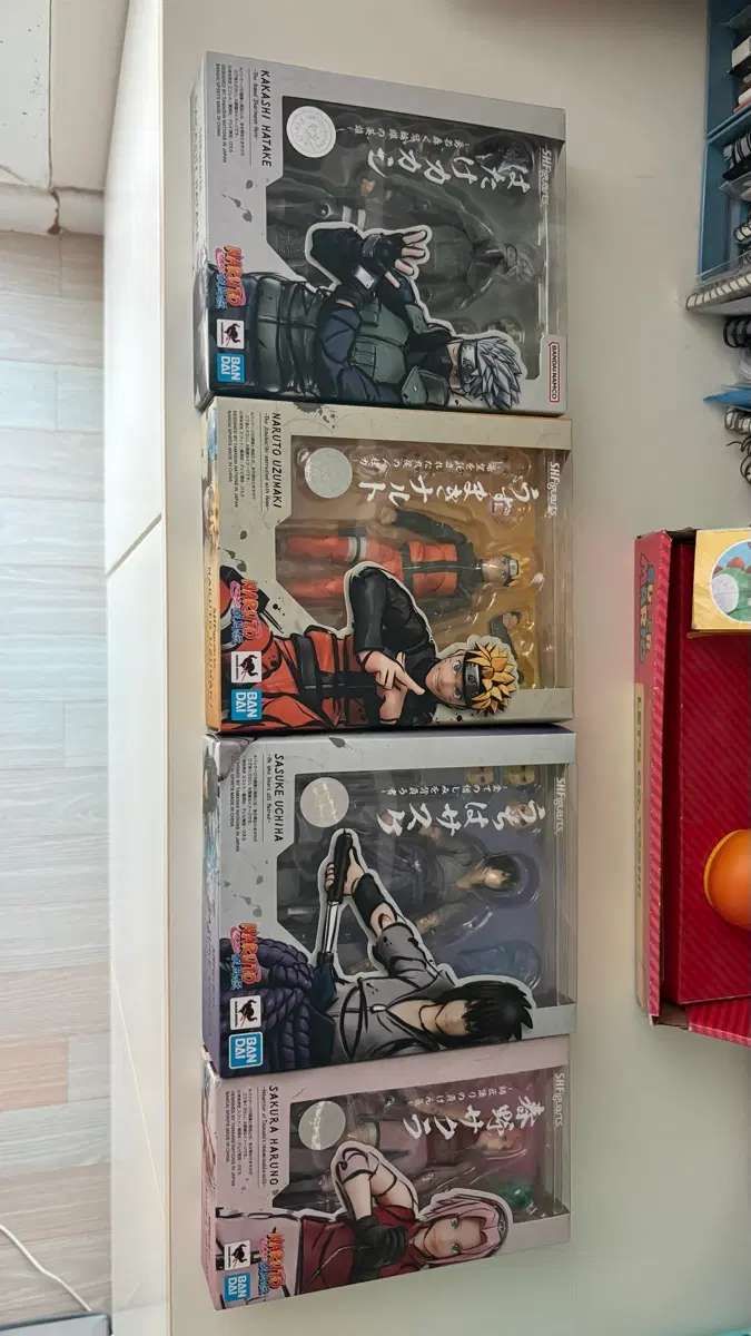shf 나루토 제7반 일괄 (나루토,사스케,사쿠라,카카시)