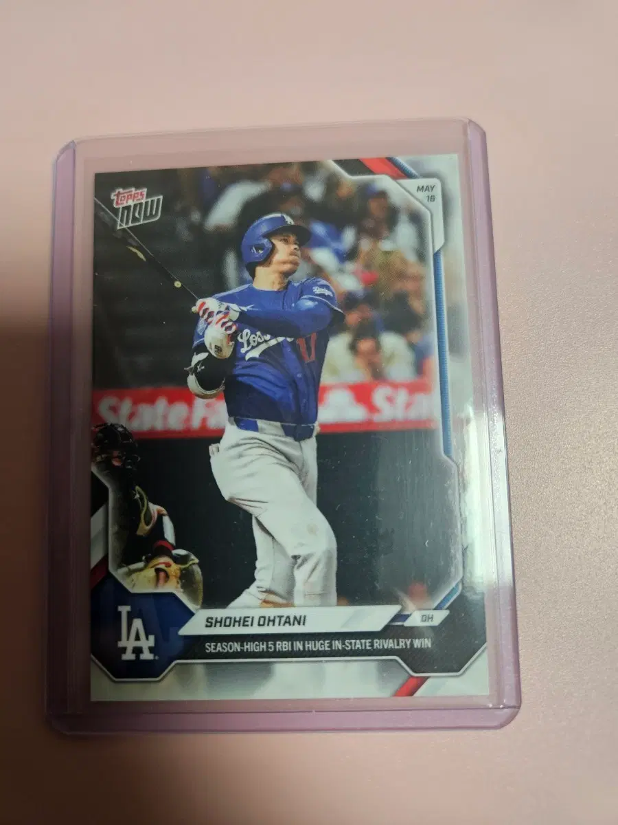 오타니 2026 Topps Now 5타점 경기