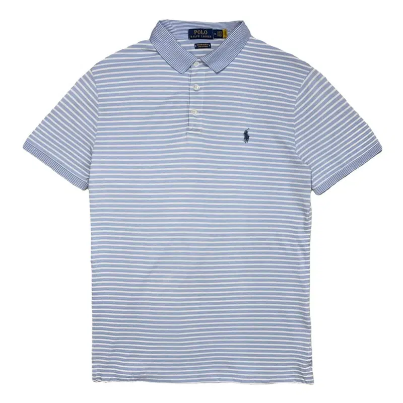 POLO RALPH LAUREN 스트라이프 카라티 스카이블루 M