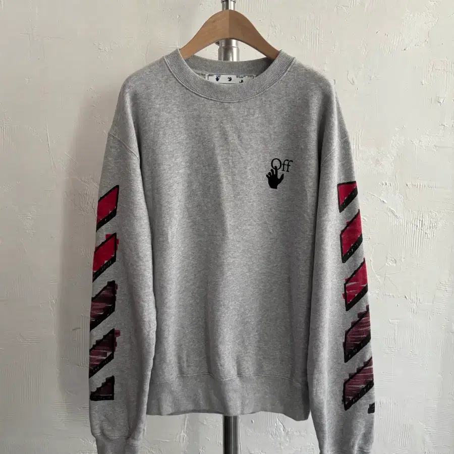 Off-White 오프화이트 21SS 마커애로우 스웻셔츠 멜란지그레이 컬러
