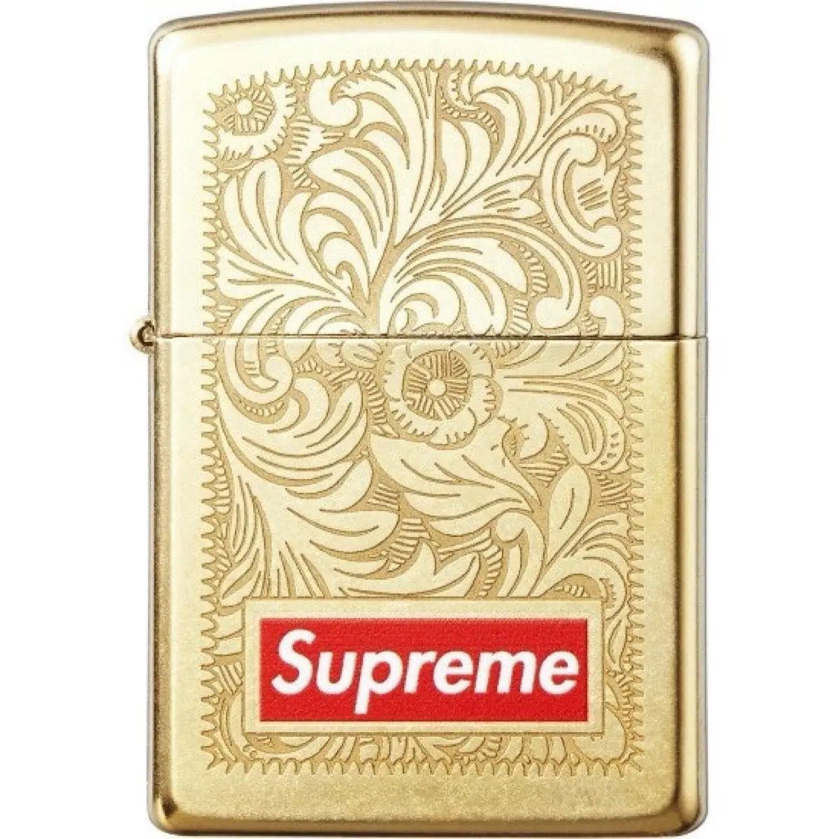SUPREME Engraved Brass Zippo 지포라이터 골드 14FW