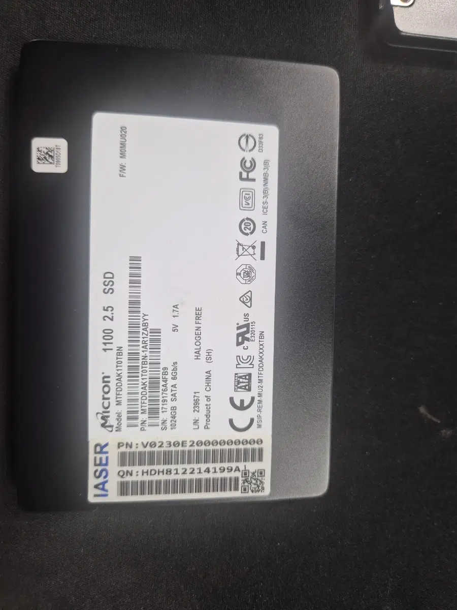 Micron 1100 2.5인치 SSD 1024GB