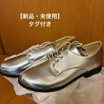 [ 택 포함 ] 옥스퍼드 레이스업 슈즈 실버