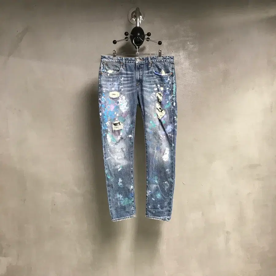 폴로 랄프로렌 페인팅 데님 팬츠 28(W)