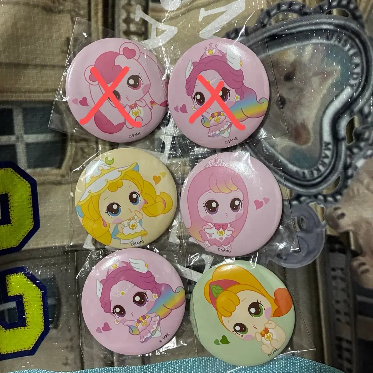 캐치티니핑 랜덤뱃지 3d젤리 교환 아름핑 오로라핑 빤짝핑 조아핑 레어 하츄핑
