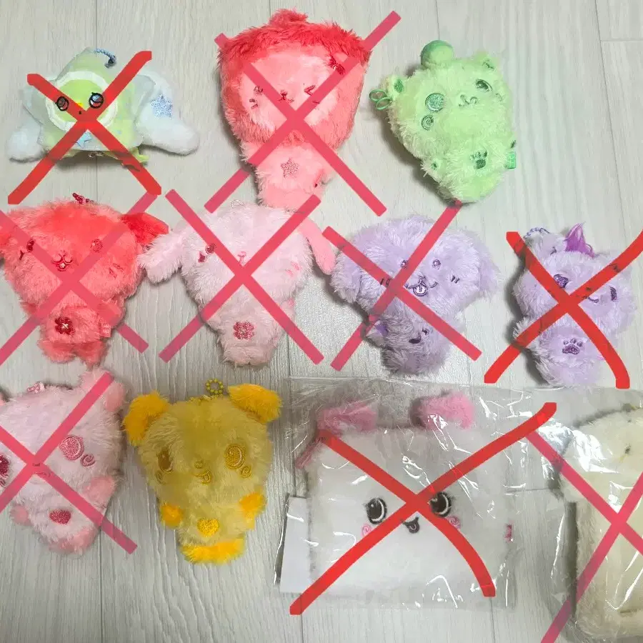 위시돌 컬러 시오닝 쿠리 버블냥 댕트리버 룐룐 팡이 파우치 포카홀더 위츄