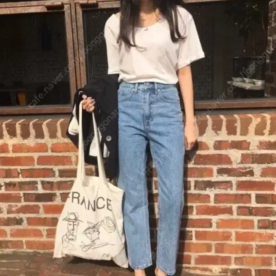 베지터블 라이트 콘 데님 팬츠(원가48000) 청바지 일자 스트레이트