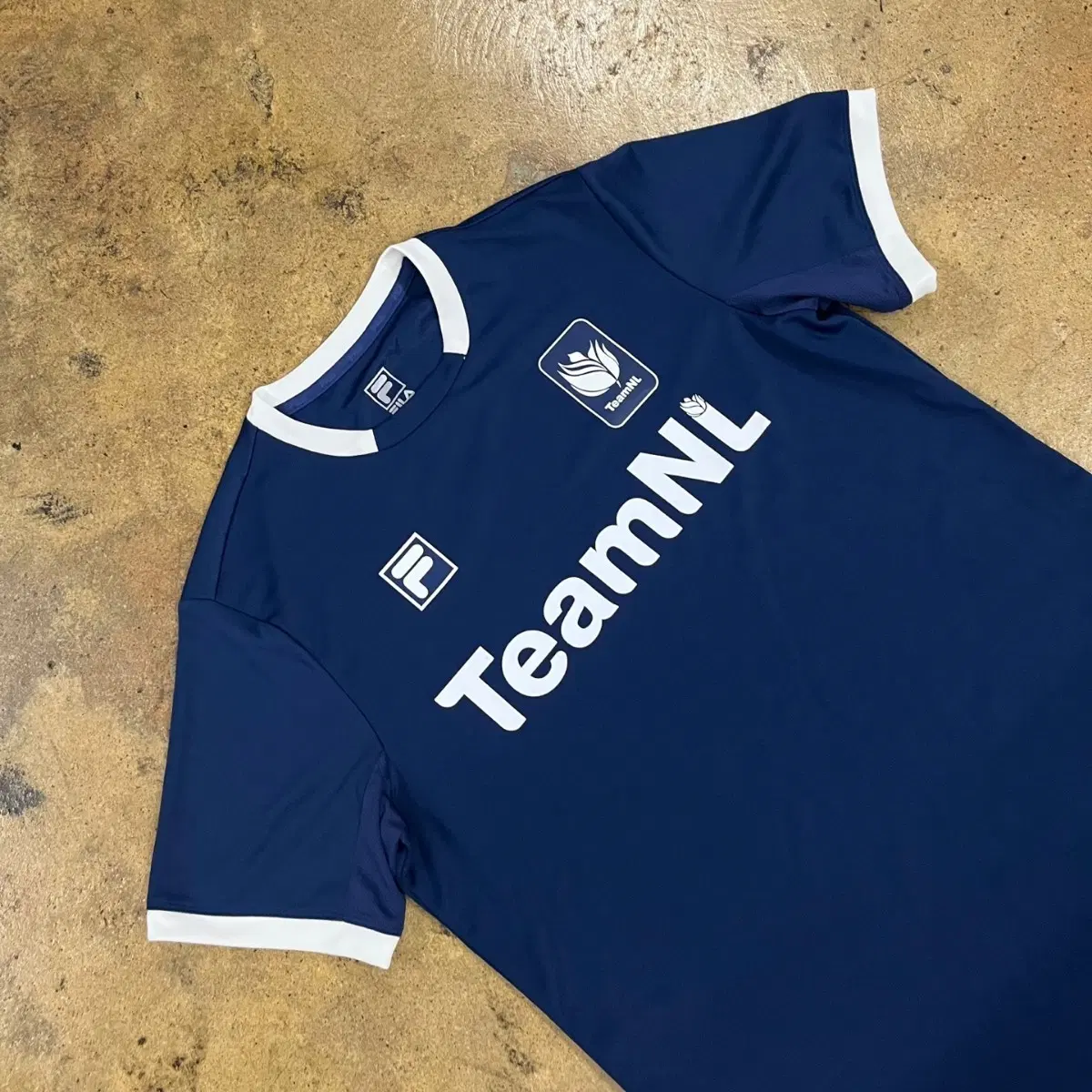 [정품/L] 휠라 TeamNL 팀네덜란드 반팔 유니폼 네이비