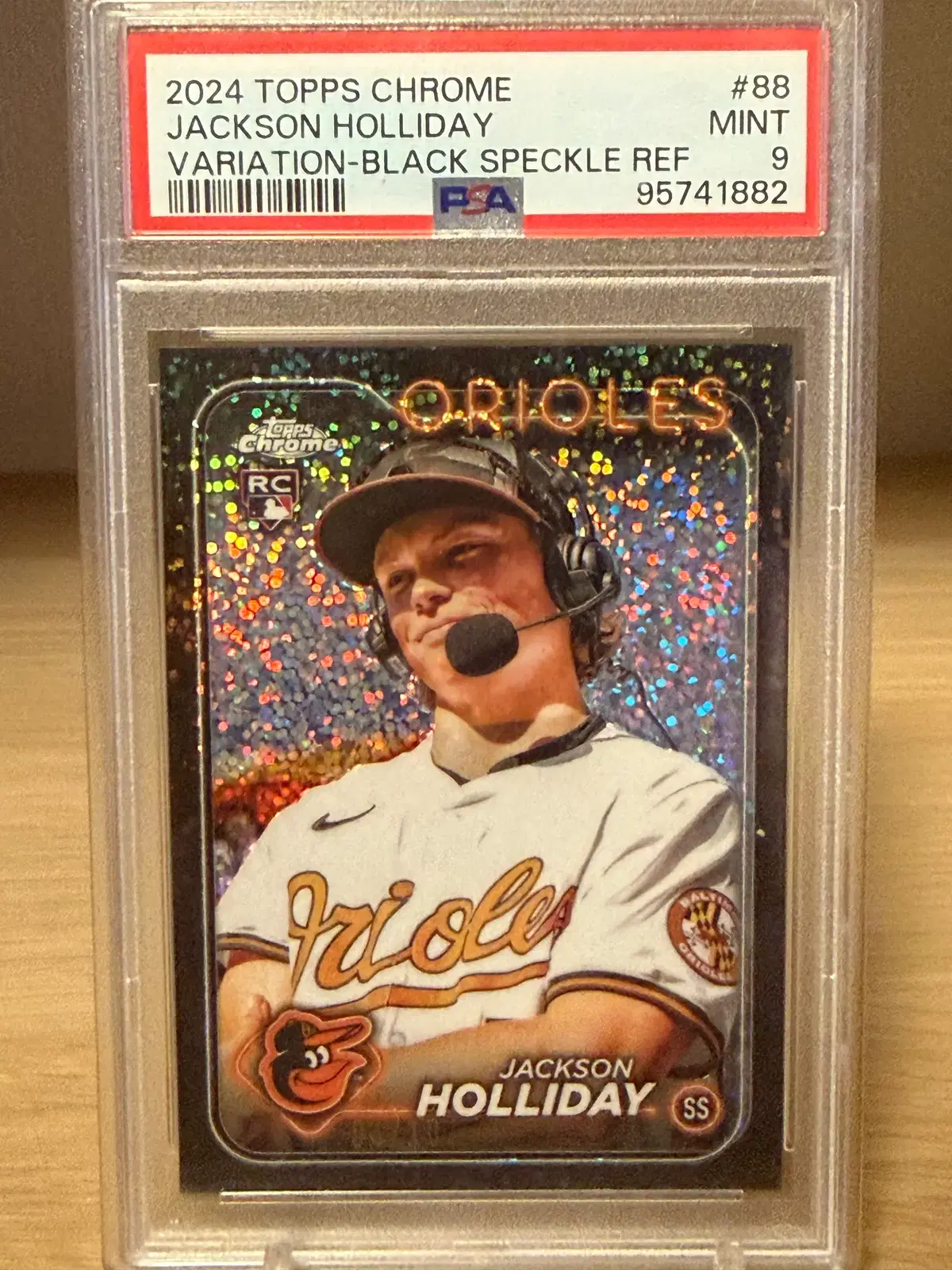 [MLB] 볼티모어 잭슨 홀리데이 블랙 스파클 루키 PSA 9 (/10)