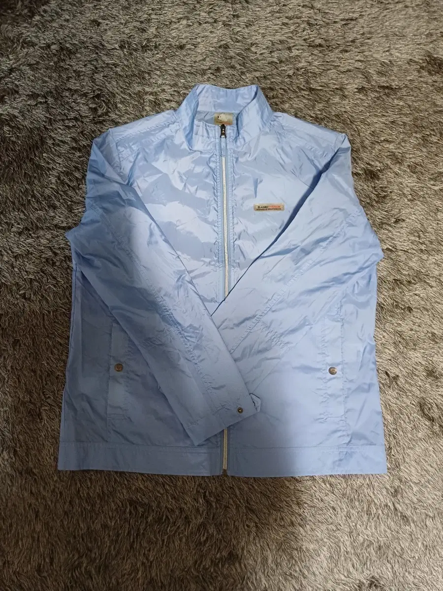 엘라스모 경량 소프트 남성 윈드 집업 블루 등산자켓