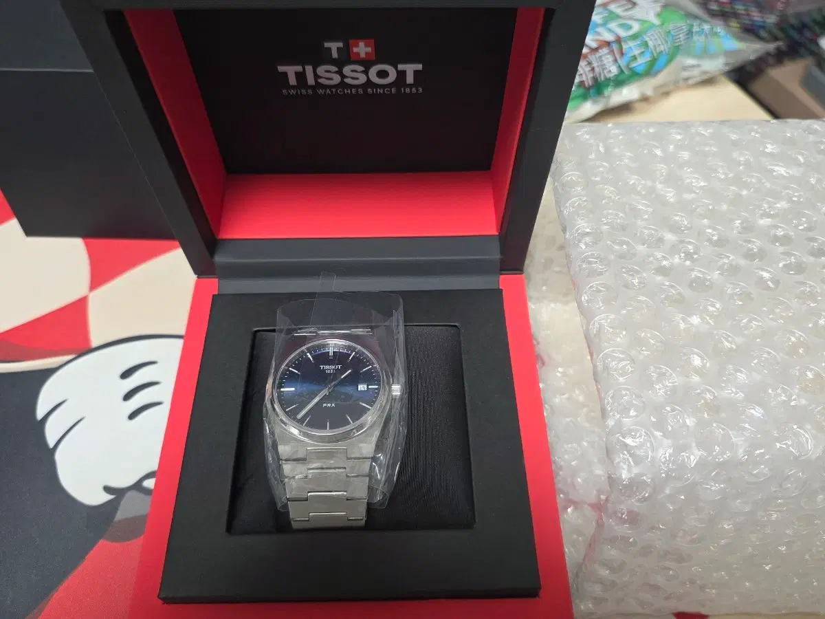 티쏘 PRX 40mm 쿼츠 스틸 블루 새제품