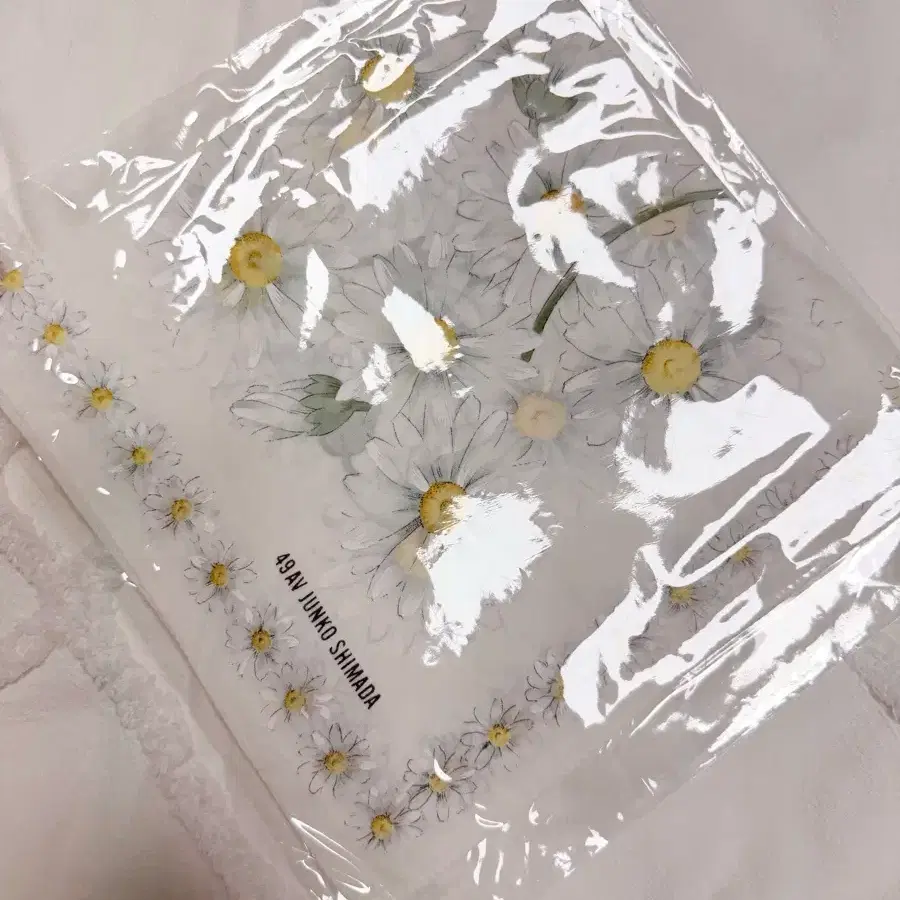 49AV 준코 시마다 손수건 데이지 패턴 새상품