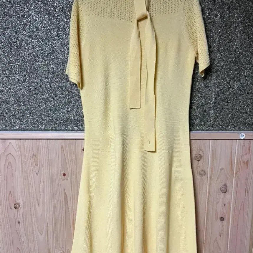 (55)세루티 옐로우 니트 롱원피스