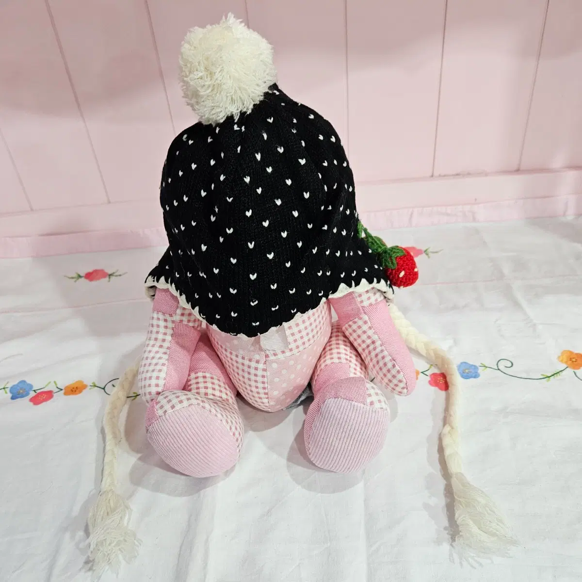 베이비 딸기도트 모자