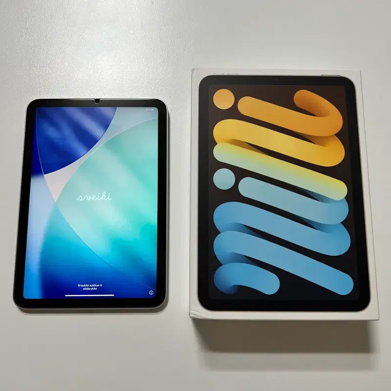 SS급) 아이패드 미니6 스타라이트 Wi-Fi 64GB + 거치대 케이스