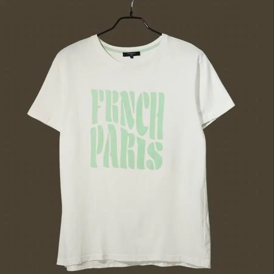 FRNCH PARIS 레터링 반팔 티셔츠