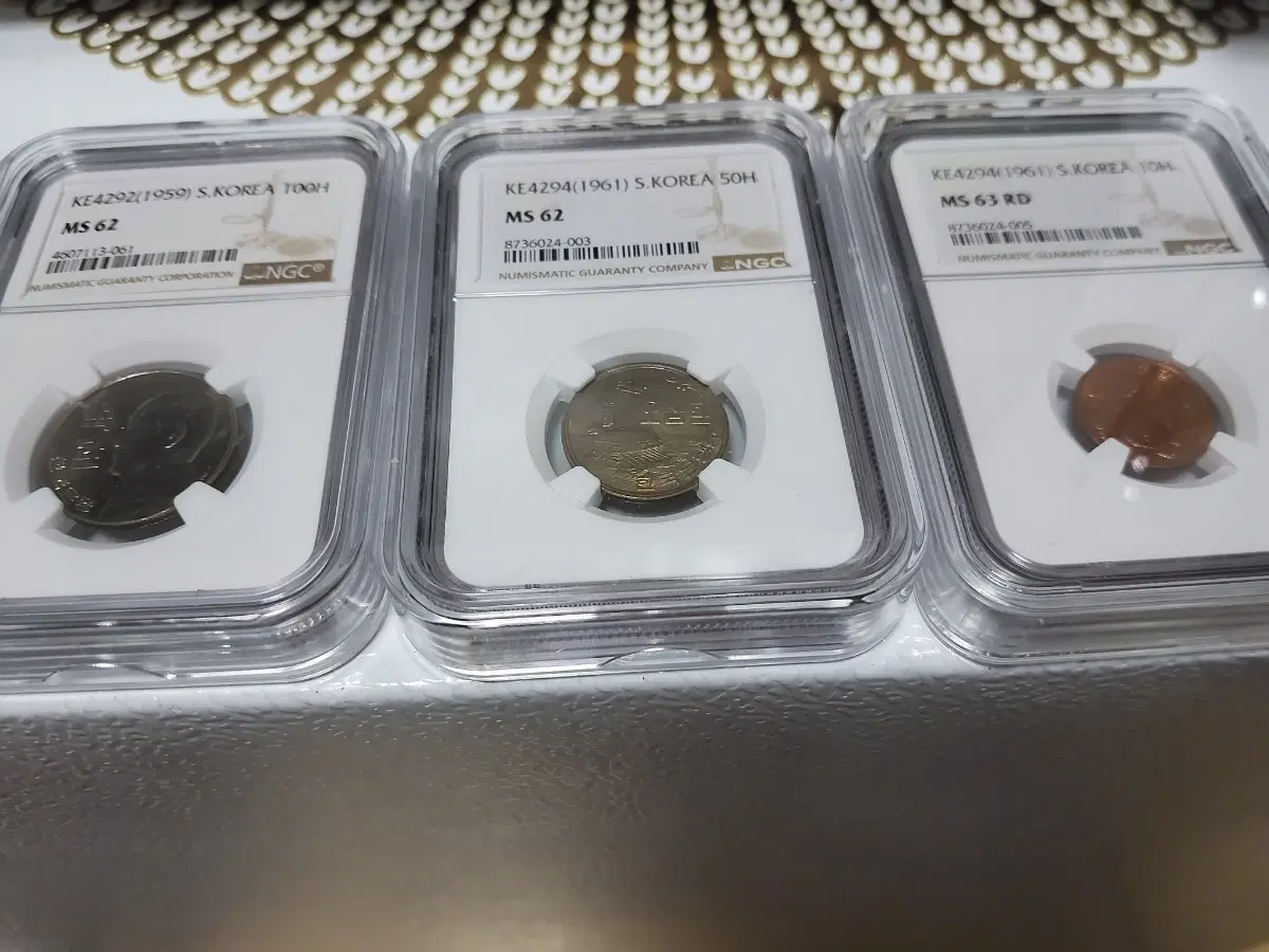 환주화 100환, 50환, 10환 세트 입니다