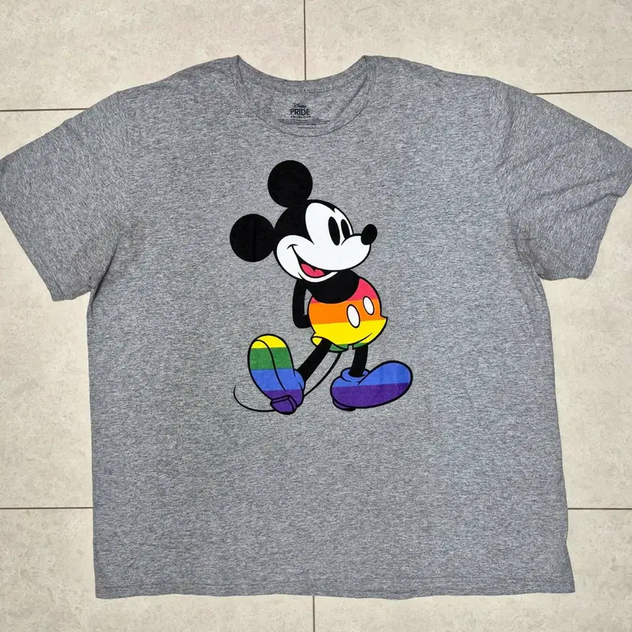 2020s DISNEY 'Pride Collection' Rainbow Mickey Mouse T-Shirt (3XL)