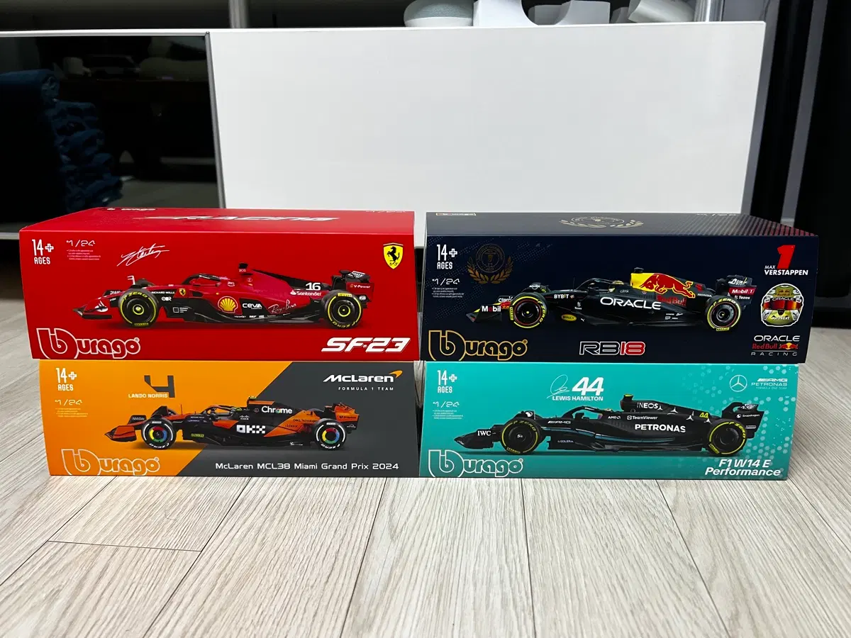 1:24 브라고 버라고 부라고 burago f1 4종 다이캐스트 새상품 일괄