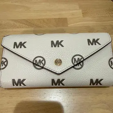 MICHAEL KORS 장지갑 화이트 MK 로고