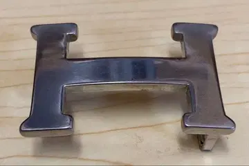 H 버클 벨트 부품 실버 컬러