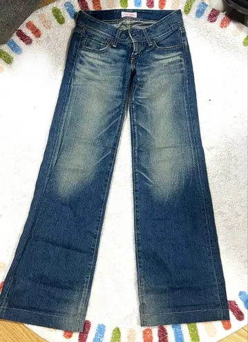 MOUSSY VINTAGE 마우지 플레어 데님 팬츠 24인치 일본