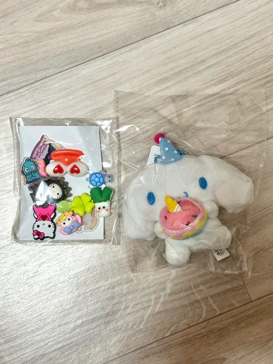 시나모롤 미니 인형+산리오 비즈 처분