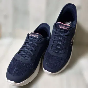 [ 새상품급 ] SKECHERS GO WALK 슬립온 네이비